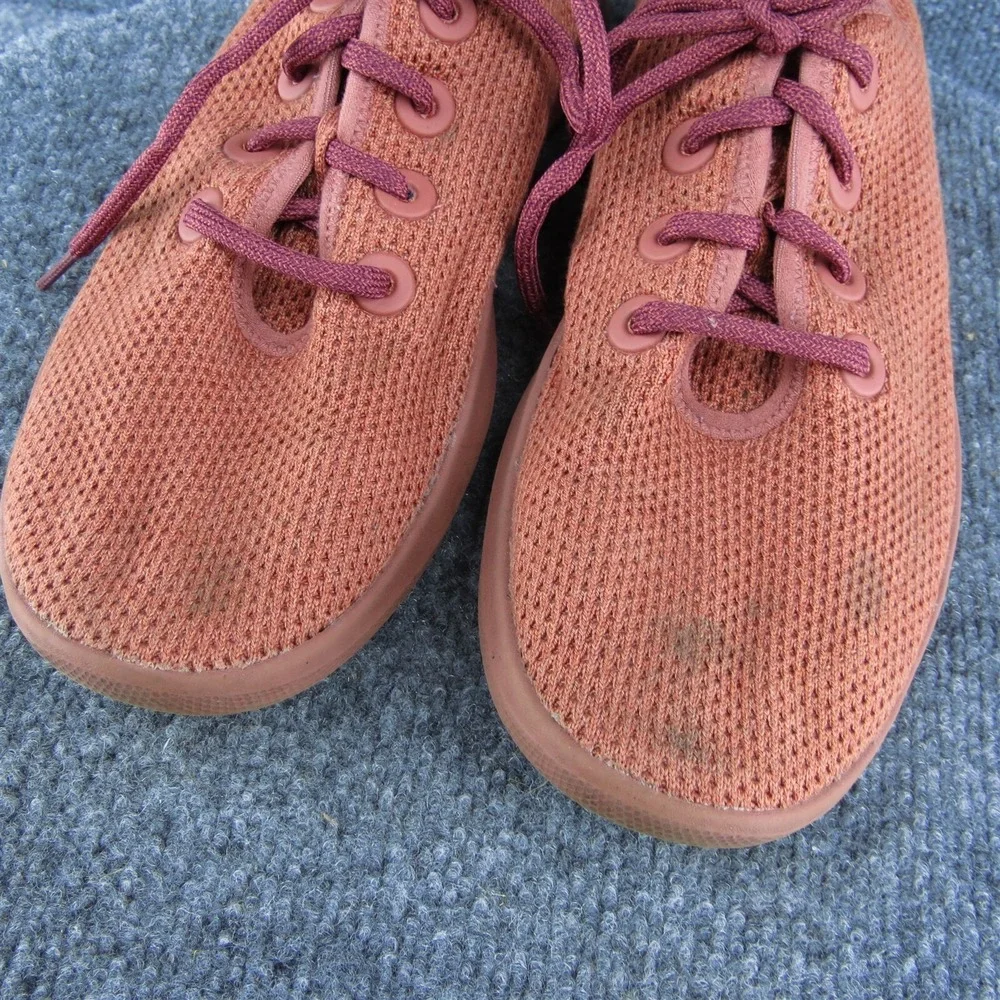 Allbirds Tree Runner‎ Men Sneaker Shoes Orange Wool Lace Up Size 9 Medium